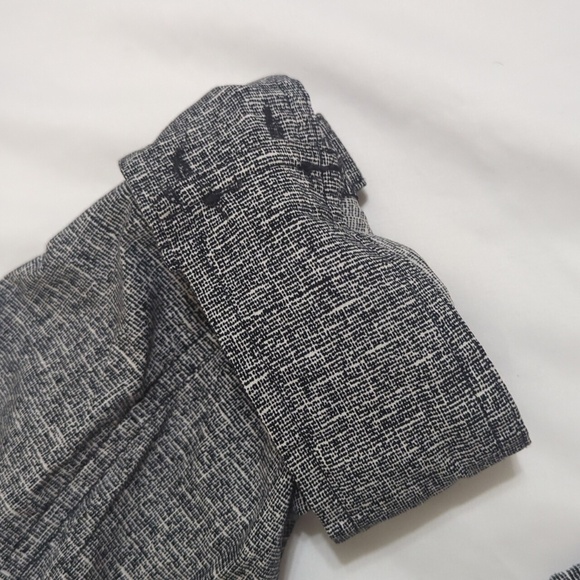Express 3/4 Sleeve Tweed Look Cotton Blazer, Color Light Gray Size 12 - Picture 11 of 15